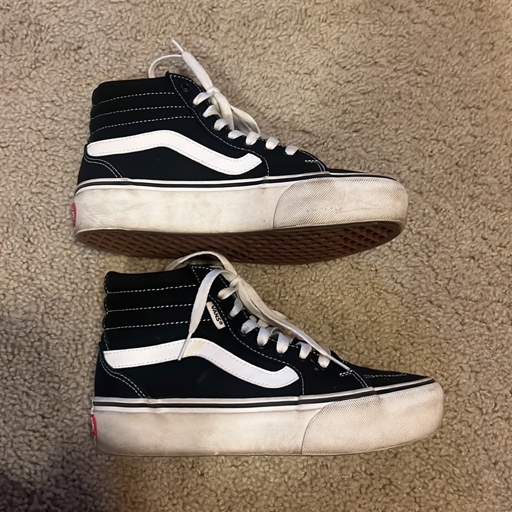 Black high top vans women’s size 6.5